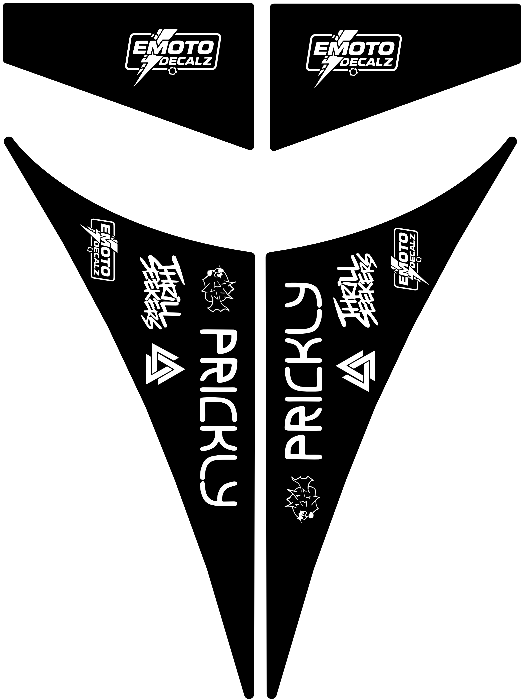 Fatboy Scrambler F/R Frame Decals Combo